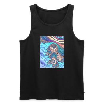 Natur - Männer Premium Bio Tank Top - Schwarz - Vorne - Michal (187cm)