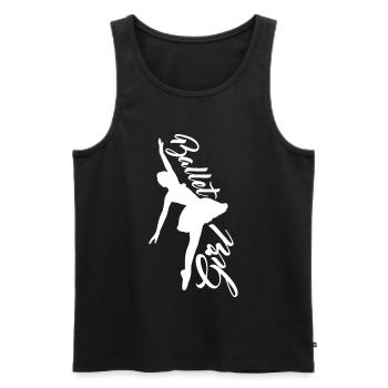 Ballerine - Débardeur bio Premium Homme - noir - Devant - Michal (187cm)
