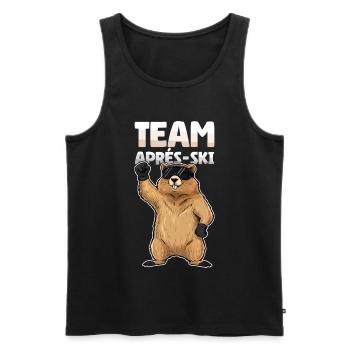 Team Apres Ski Party Crew Snow Skiing Ski Funny - Men's Premium Organic Tank Top - black - Front - Michal (187cm)