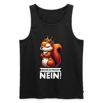 Before You Ask Squirrel Squirrel Rodents - Men's Premium Organic Tank Top - black - Front - Michal (187cm)