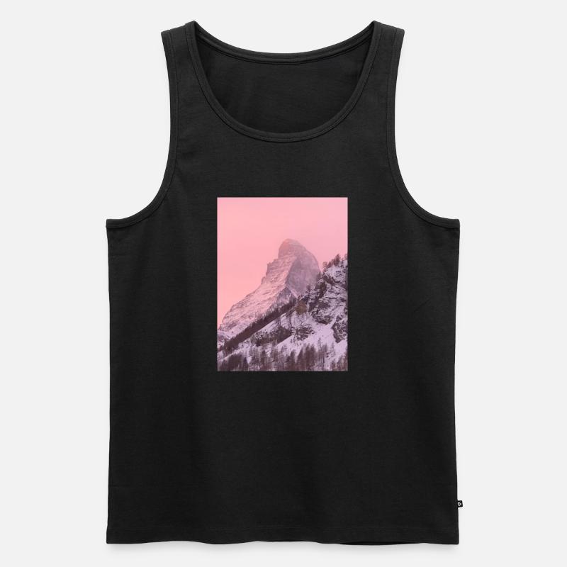 Matterhorn 3 - Männer Premium Bio Tank Top - Schwarz