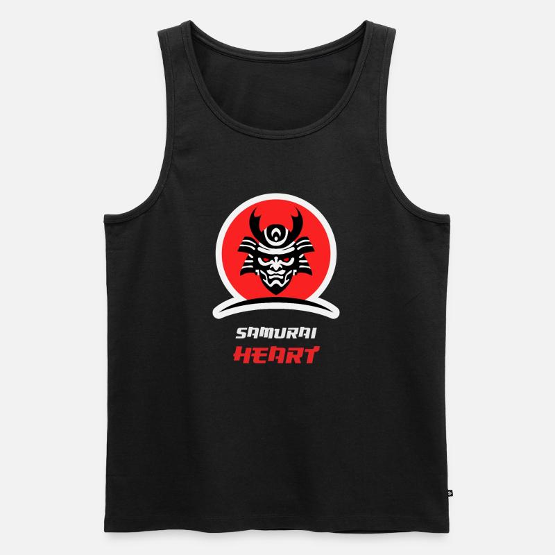 Samurai-Workout - Männer Premium Bio Tank Top - Schwarz
