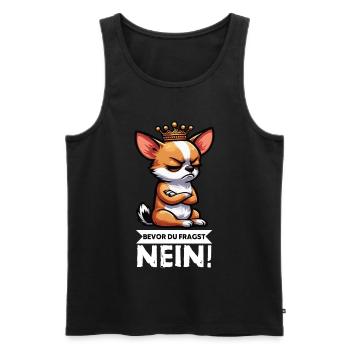 Avant que tu ne demandes, pas de propriétaire de chihuahua chihuahua - Débardeur bio Premium Homme - noir - Devant - Michal (187cm)