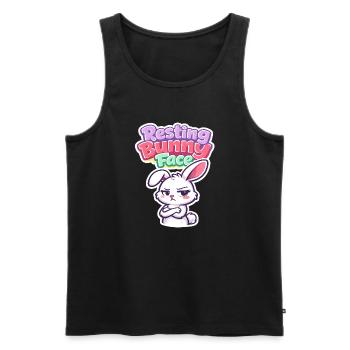 Jardin de Pâques Printemps Été Bunny Bunny - Débardeur bio Premium Homme - noir - Devant - Michal (187cm)