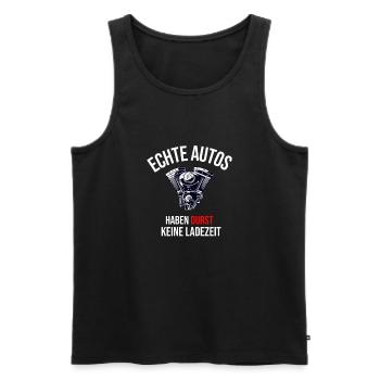 Lustiges Geschenk für Verbrenner Fans - Männer Premium Bio Tank Top - Schwarz - Vorne - Michal (187cm)