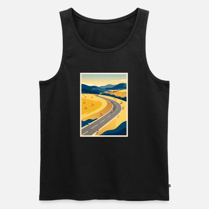 July Road – Radfahrer-Erinnerung - Männer Premium Bio Tank Top - Schwarz
