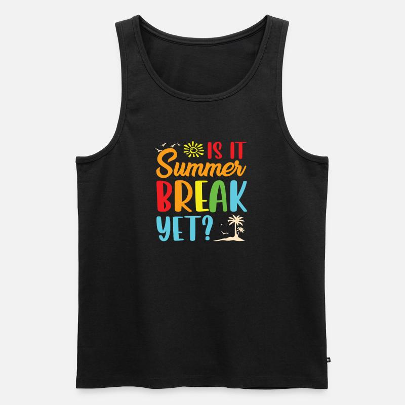 Summer break yet - Männer Premium Bio Tank Top - Schwarz