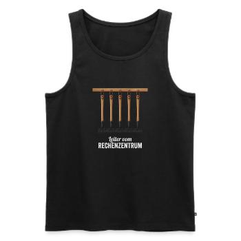 Rechenzentrum Gärtner Garten Gartenarbeit - Männer Premium Bio Tank Top - Schwarz - Vorne - Michal (187cm)