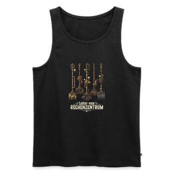 Rechenzentrum Rechner Computer EDV Server lustig - Männer Premium Bio Tank Top - Schwarz - Vorne - Michal (187cm)