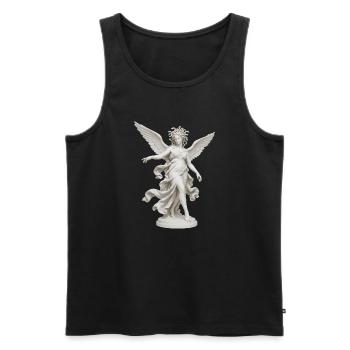 Winged Medusa goddess - Men's Premium Organic Tank Top - black - Front - Michal (187cm)