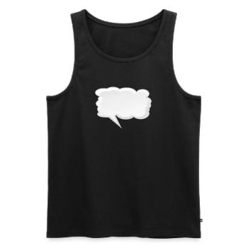 Bulle vide à remplir - Débardeur bio Premium Homme - noir - Devant - Michal (187cm)