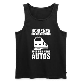 Model Railroad Model Train Train Railroad Railroad Railroad Railroad Model Train Model Train Model T - Men's Premium Organic Tank Top - black - Front - AI Model Male 178 light (178cm)