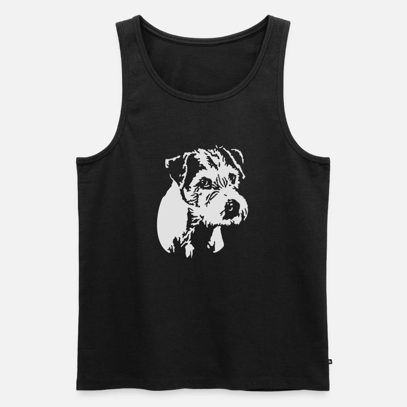 Parson Jack Russel Terrier - Männer Premium Bio Tank Top - Schwarz