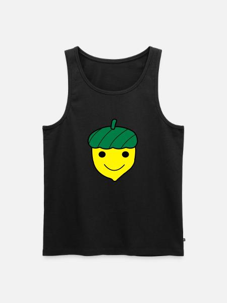 Blije Eikel - Männer Premium Bio Tank Top - Schwarz