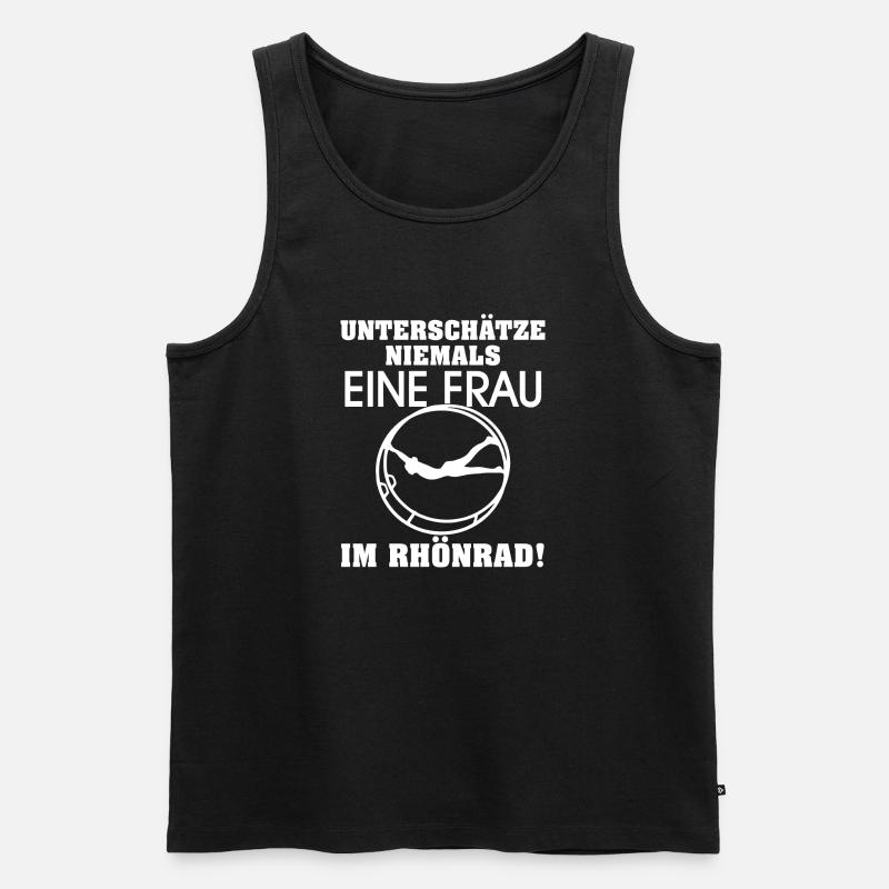 Rhönrad - Männer Premium Bio Tank Top - Schwarz