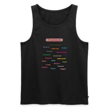 franken rs - Männer Premium Bio Tank Top - Schwarz - Vorne - Michal (187cm)