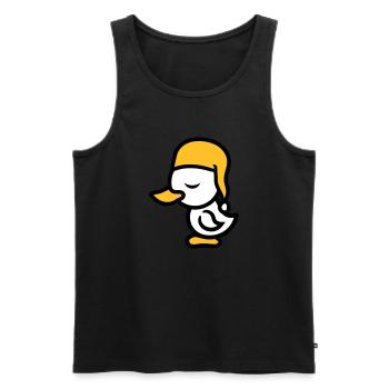 muetze muede bett schlafen schlafmuetze abend erho - Männer Premium Bio Tank Top - Schwarz - Vorne - AI Model Male 178 light (178cm)
