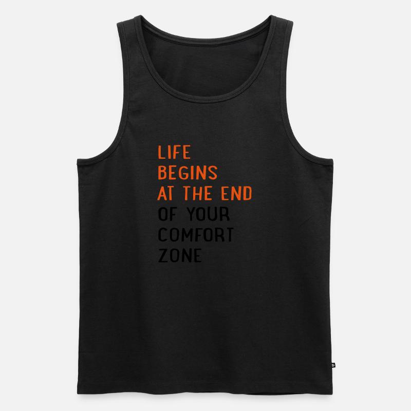 Motivation - Männer Premium Bio Tank Top - Schwarz