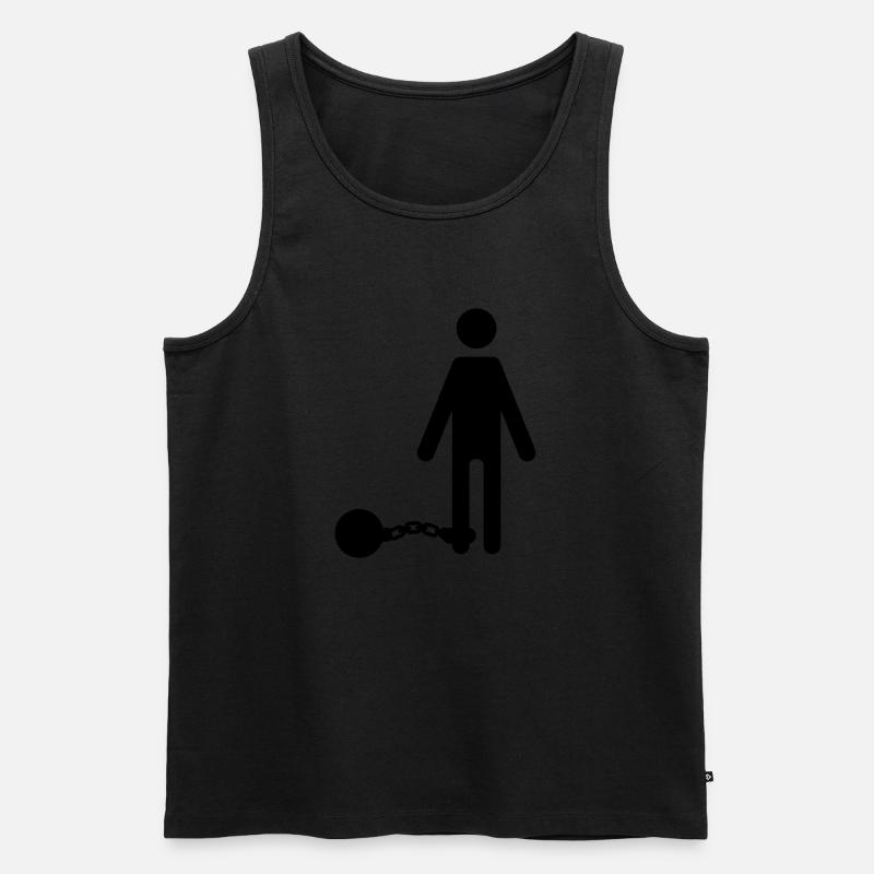Hochzeit - Männer Premium Bio Tank Top - Schwarz