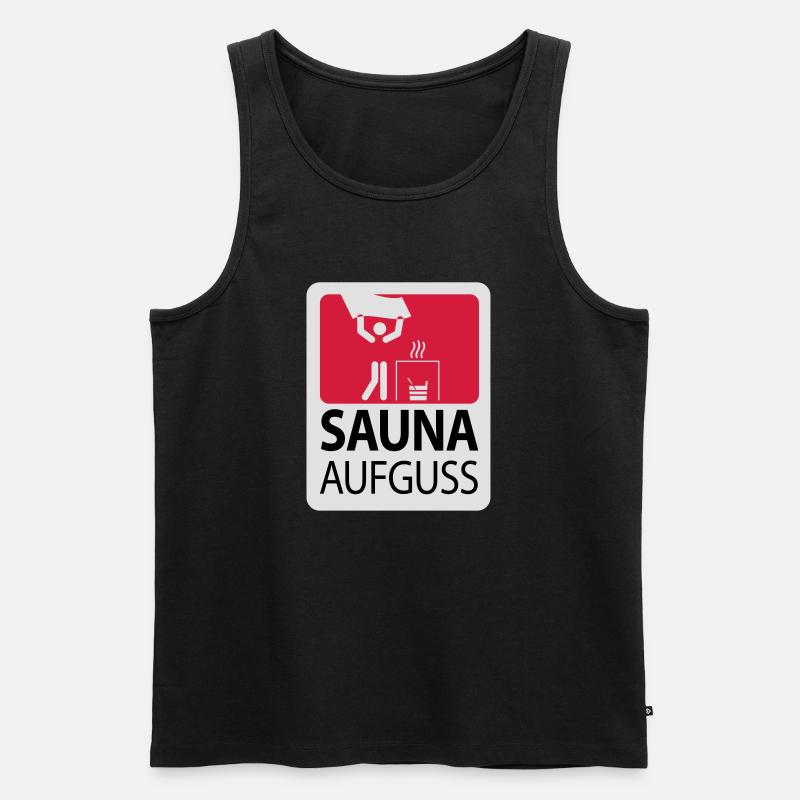 SaunaAufguss - Männer Premium Bio Tank Top - Schwarz
