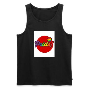 Gay pride japon - Débardeur bio Premium Homme - noir - Devant - Michal (187cm)