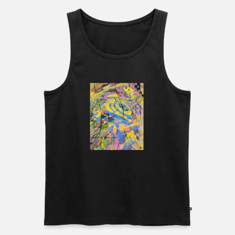 Noctis 1 abstraktes Farbdesign - Männer Premium Bio Tank Top - Schwarz