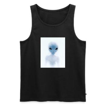 Alien - Men's Premium Organic Tank Top - black - Front - AI Model Male 178 light (178cm)