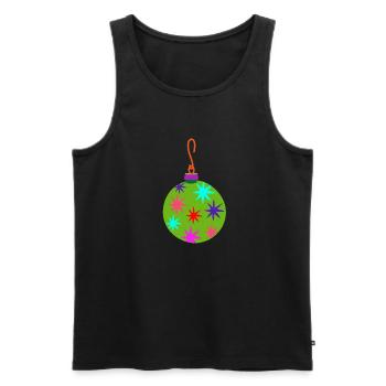 Weihnachten - Männer Premium Bio Tank Top - Schwarz - Vorne - Michal (187cm)