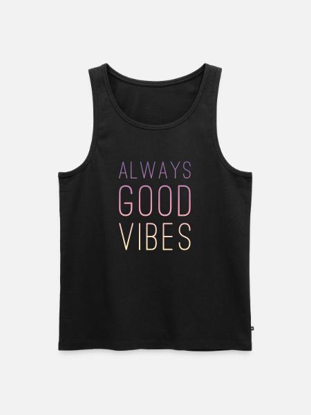 Good vibes - Men's Premium Organic Tank Top - black
