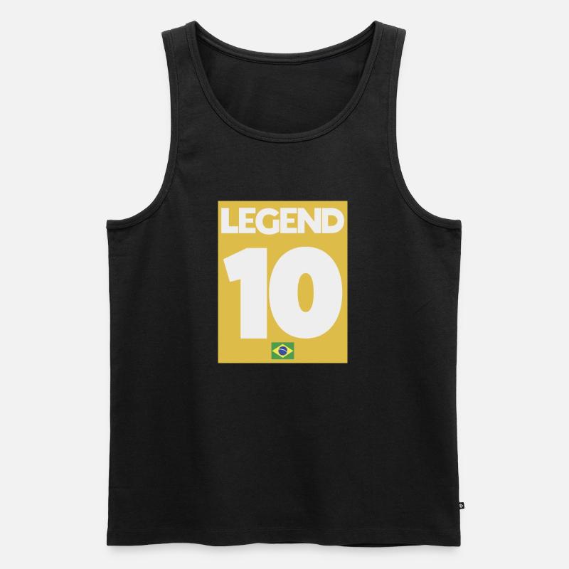Fußball - Männer Premium Bio Tank Top - Schwarz