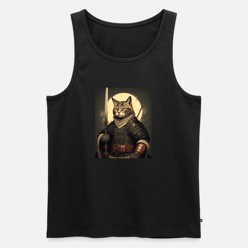 Chatmurai 17 - Männer Premium Bio Tank Top - Schwarz