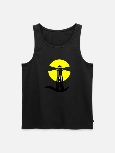 Phare 01 - Débardeur bio Premium Homme - noir