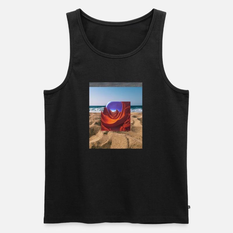MeeresKunst 1 - Männer Premium Bio Tank Top - Schwarz
