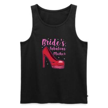 Bride's fabulous mother - Männer Premium Bio Tank Top - Schwarz - Vorne - AI Model Male 178 light (178cm)