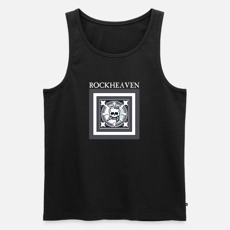 Rockheaven - Skull - Männer Premium Bio Tank Top - Schwarz