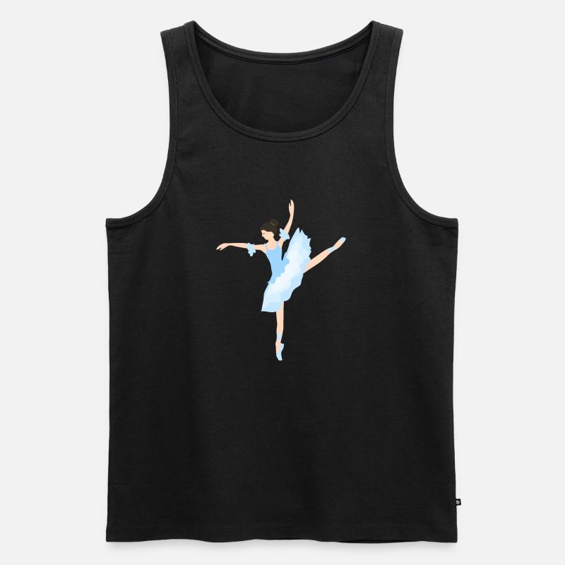 Ballerina Mädchen 3 - Männer Premium Bio Tank Top - Schwarz