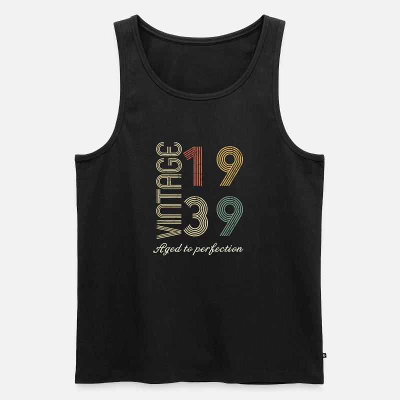 Fødselsdagsgave 85 år - 1939 - Herre Premium økologisk tanktop - sort