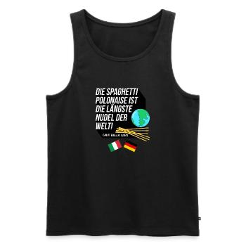 Spaghetti Polonaise - Männer Premium Bio Tank Top - Schwarz - Vorne - Michal (187cm)