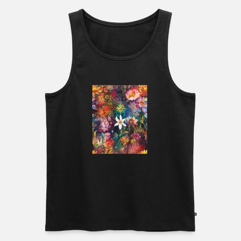Verzauberter Garten - Männer Premium Bio Tank Top - Schwarz