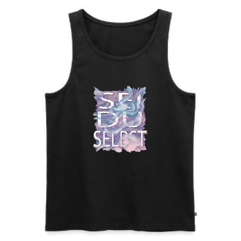 Sei Du selbst - denn alle anderen gibt es schon - Männer Premium Bio Tank Top - Schwarz - Vorne - Michal (187cm)