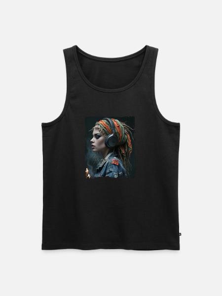 Music is my life - Men's Premium Organic Tank Top - black