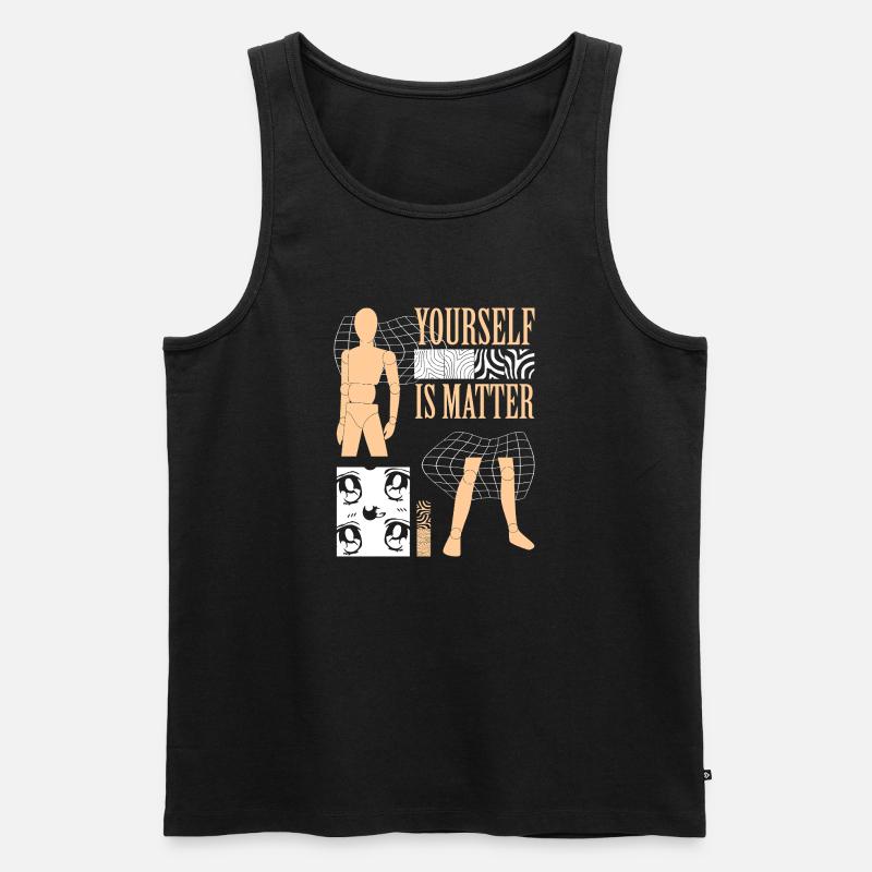 Yourself is Matter - Männer Premium Bio Tank Top - Schwarz