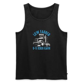 LKW Fahrer Geschenk Brummi Vater Jubiläum - Männer Premium Bio Tank Top - Schwarz - Vorne - Michal (187cm)