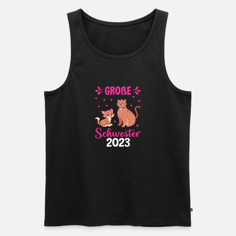 Große Schwester 2023 - Männer Premium Bio Tank Top - Schwarz