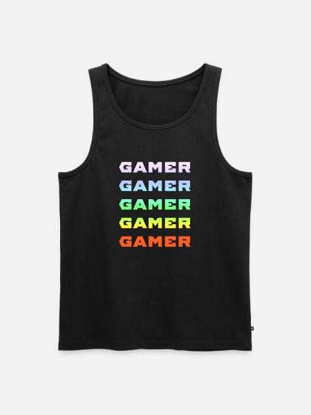 GAMER GAMER GAMER GAMER GAMER - Men's Premium Organic Tank Top - black