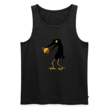 Kuchenvogel - Männer Premium Bio Tank Top - Schwarz - Vorne - AI Model Male 178 light (178cm)