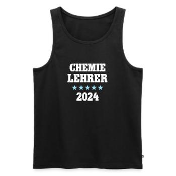 Chemie Lehrer Studium Chemielehrer 2024 Lehramt - Männer Premium Bio Tank Top - Schwarz - Vorne - Michal (187cm)