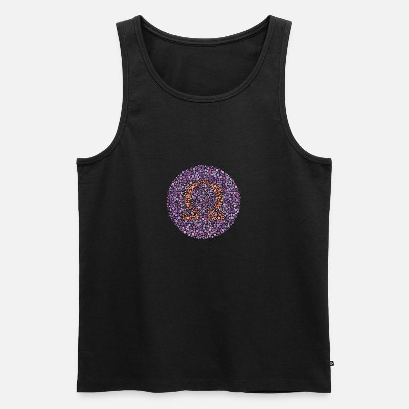 Omega-Sehtest - Männer Premium Bio Tank Top - Schwarz