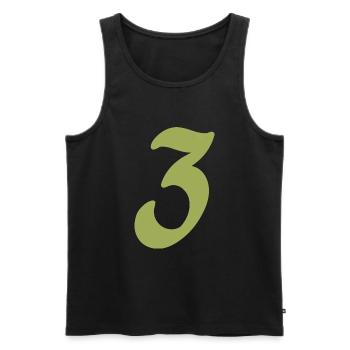 3 - Débardeur bio Premium Homme - noir - Devant - Michal (187cm)