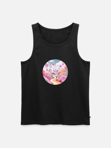 Magical Adventures: Whimsical Wanderer - Men's Premium Organic Tank Top - black